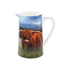 Highland Cow Fine China Jug