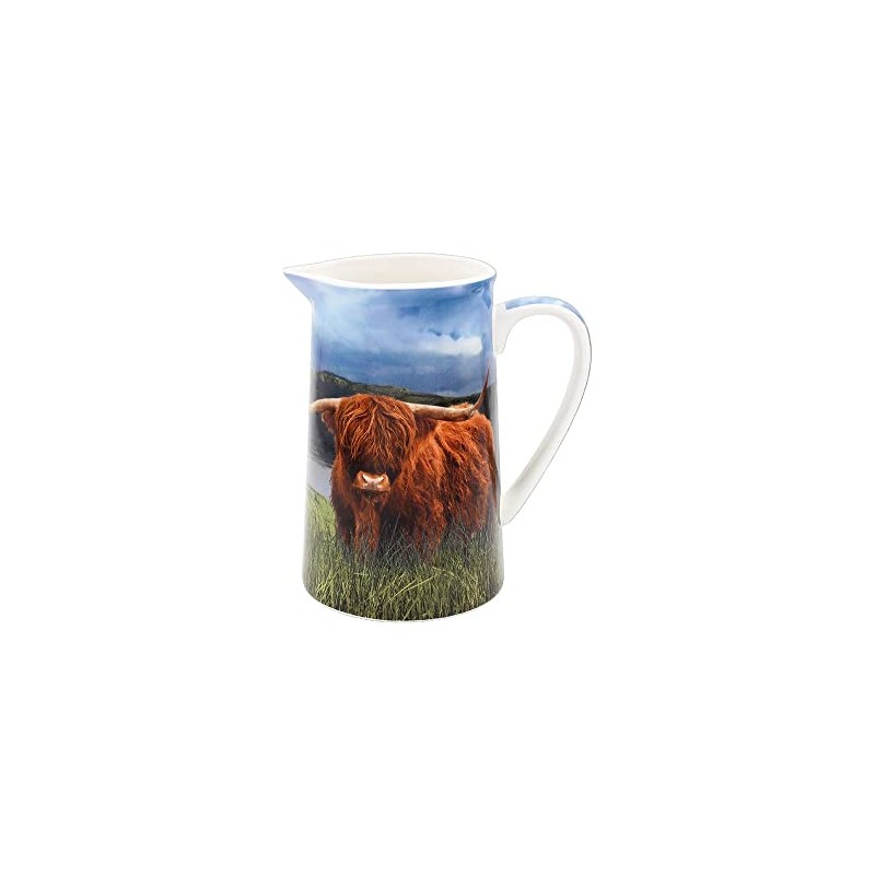 Highland Cow Fine China Jug