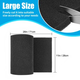 AQUANEAT Aquarium Bio Sponge Filter Media Pad Cut-to-Size Open Cell Foam Sheet for Fish Tank Sump (28" x 11" x 0.5")