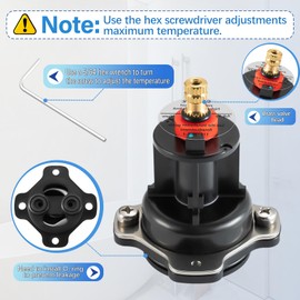 GP76851 Mixer Cap and GP500520 Pressure Balancing Unit, Compatible with Kohler GP77759 Mixer Cap, Shower Cartridge Replacement Valve Repair Kit, for Rite-Temp and 1/2" Shower Valve