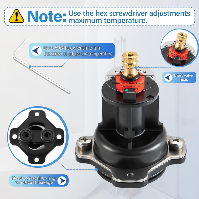 GP76851 Mixer Cap and GP500520 Pressure Balancing Unit, Compatible with