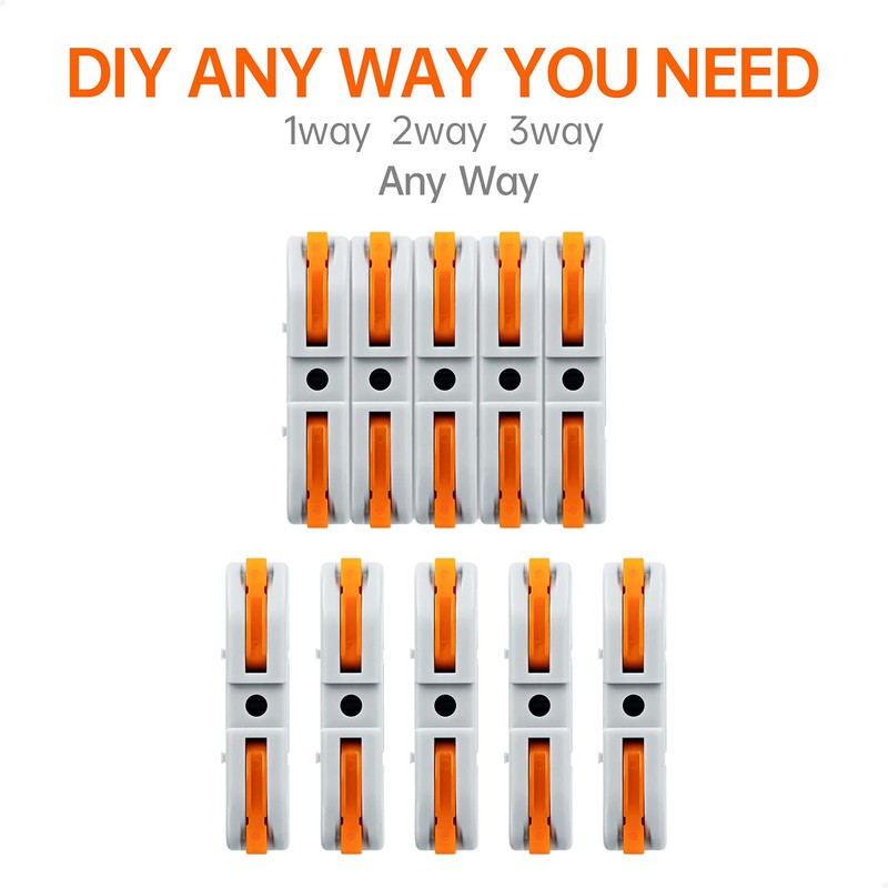 GKEEMARS 20 Pcs Wire Connector, 1 Conductor Compact Splicing Wire