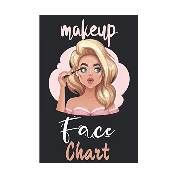 MakeUp Face Chart: Basic Face Charts To Practice Makeup 6”