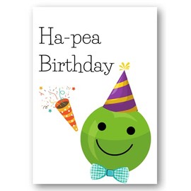 Second Ave Funny Ha-Pea Birthday Pun Joke Happy Birthday Card