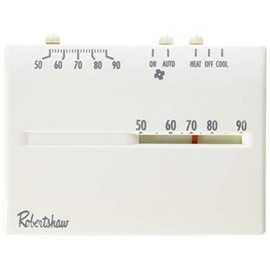 Robertshaw 9200H Deluxe Mechanical Heat and Cool Thermostat, 24 Volt