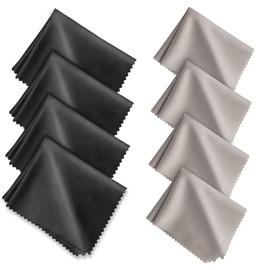 Pack of 8 Glasses Cleaning Cloths in Optician Quality Microfibre Glasses Cleaning Cloths Microfibre Display Cleaning Cloth Optician Quality for Glasses, Camera, Display, Laptop