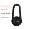 2PCS Compass Thermometer Carabiner 3 in 1 Outdoor Hiking Survival