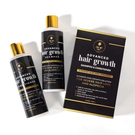 Rosemary Hair Growth Shampoo & Conditioner Set, Strengthens, Thickens & Nourishes Thinning Hair, Infused with Biotin, Castor Oil & Natural Extracts 16 oz