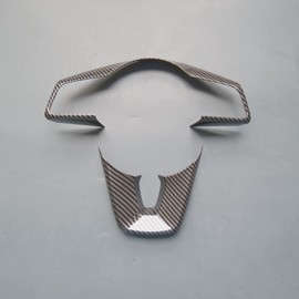 ZiWen - Funda de volante con impresión de fibra de carbono para KIA Seltos 2021 2022 2023 2024 Forte 2019 2020 2021 2022 2023 2024 (impresión de fibra de carbono)