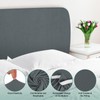 sourcing map Bed Headboard Slipcover, 1.2m Stretch Bed Headboard Cover
