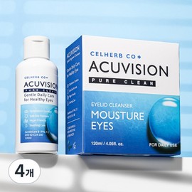 Accuvision Eyelid Cleanser 120ml 1, 4 / 아큐비전 눈꺼풀 클렌저 120ml 1개, 4개