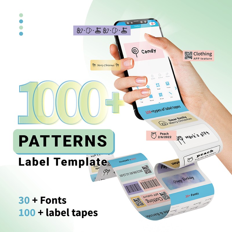 Phomemo D35 Label Maker Machine, Mini Label Machine Handheld Label