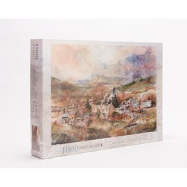Lakeland Art World 1000 Piece Jigsaw Puzzles for Adults, Lake District, Beatrix Potter at Hill Top, Lakes Watercolour Landscape Art Jigsaw Puzzle.