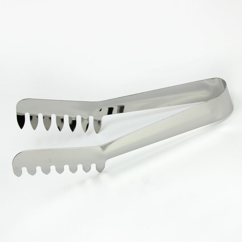 com-four® 3-Piece Pizza and Pasta Set, Stainless Steel, Serving Tongs,