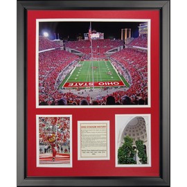 Legends Never Die Ohio State Buckeyes - Ohio Stadium Framed Photo Collage, 16" x 20", (20261U)
