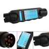 Tester Trailer Socket, Trailer Plug Tester with 7 Blades, 12