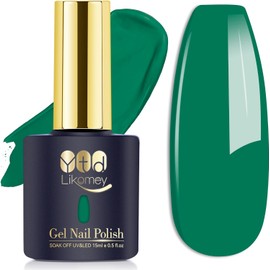 YTD Likomey Gel Nail Polish,1 Pcs 15ml Bright Green Soak Off UV Nail Gel,Salon Home DIY Manicure High Pigment Gel Polish