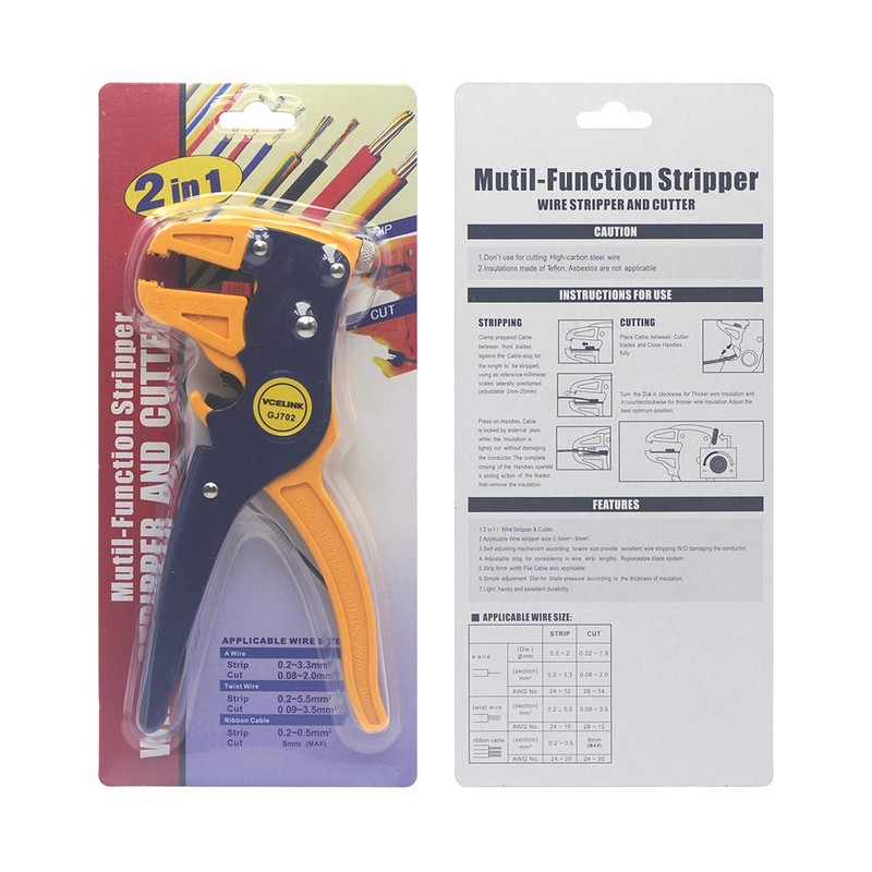 VCELINK Automatic Wire Stripper and Cutter, Electrical Cable Stripping Tool
