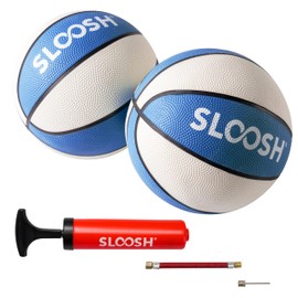 Sloosh 2 Packs 7" Pool Basketballs, Great for Floating Water Basketball Hoops, Swimming Water Toy for Kids and Adults, Pool Games, Pool Party (Blue)