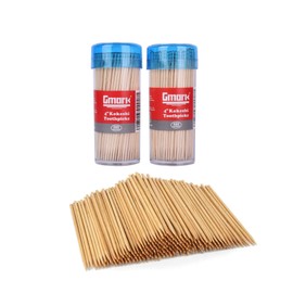 Gmark Premium 4" Kokeshi Toothpicks Skewers 500ct (2 Packs of 250) Extra long toothpicks for appetizers GM1034