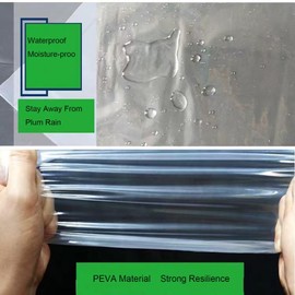Clear Heavy Duty PEVA Waterproof & Dustproof Sofa Storage Covers,Plastic Furniture Bed Couch Protector Cover Shelter For Moving Protection,Cat scratch proof Sofa Cover (79" X 118" (200x300CM))