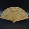Hand Fan Bamboo Silk Fan Wooden Folding Vintage Fan
