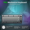 HUO JI Wireless Mechanical Gaming Keyboard, Hot Swappable Pre-lubed Red