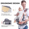 SONARIN Multifunktionale Baby Hüftsitz,Ergonomischer Taille Hocker Babytrage Hipseat Hüfttrage Bauchtragen