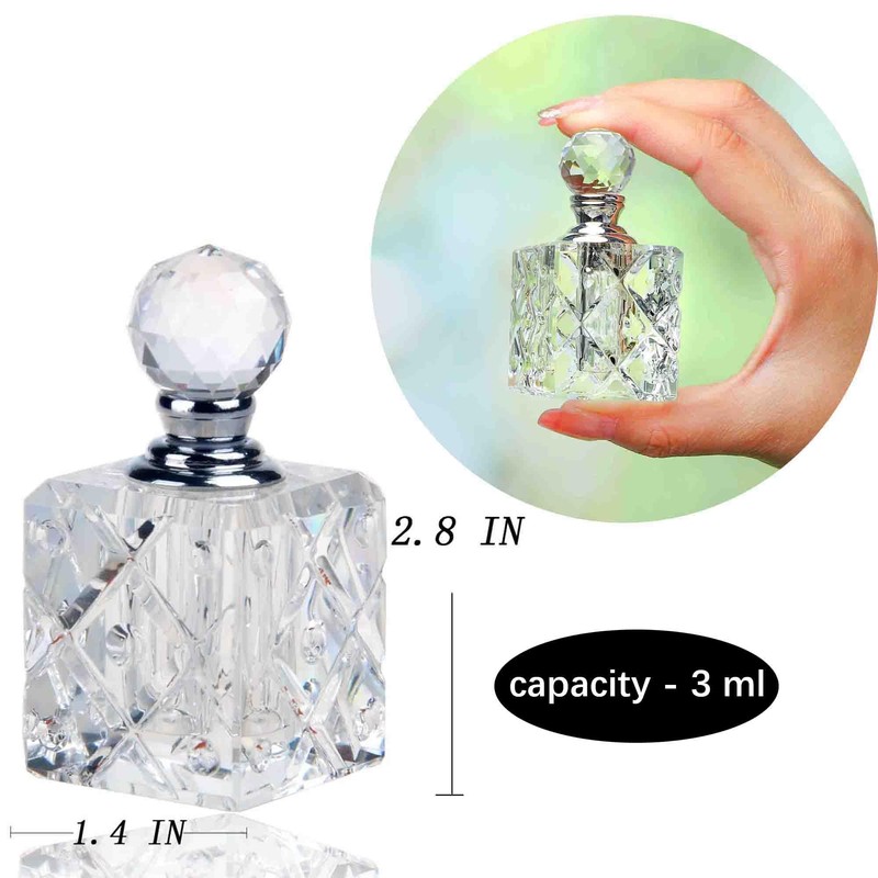 H&D HYALINE & DORA Clear Cubic Carved Decor Refillable Perfume