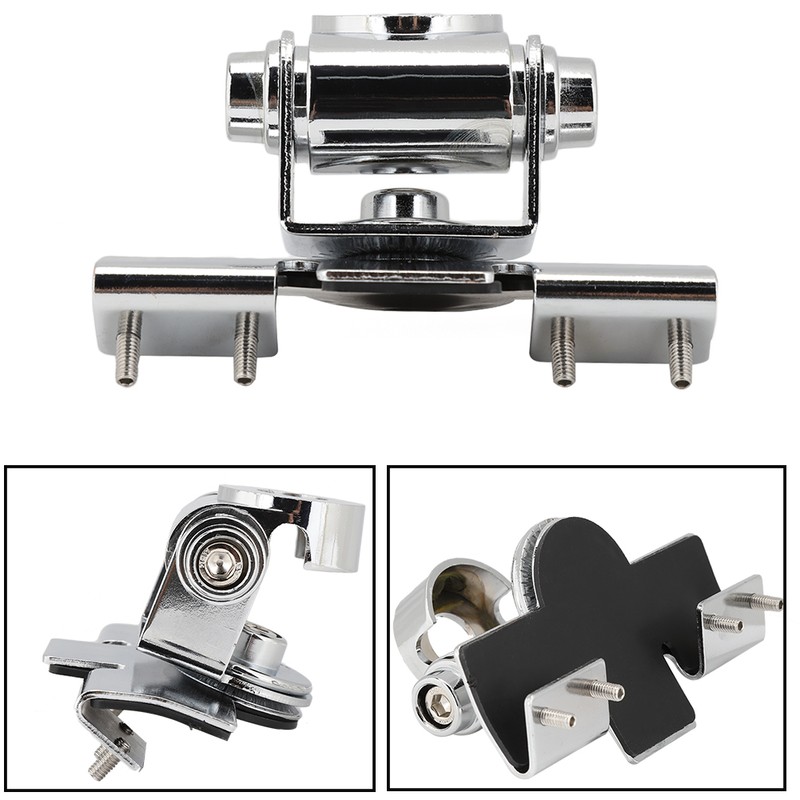 RB-400 Silver Car Antennas Bracket Mount Clip Holder With 4