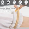 6-Pack Sleeve Holders for Women Men, Stretchy Metal Sleeve Garters,