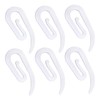 Curtain Hooks – 100-Pack Plastic Curtain Hooks, 2.8cm x 1.2cm,