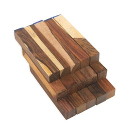 Legacy Woodturning, Cocobolo Variety Wood Pen Blanks, 3/4" x 3/4" x 5", 15 Pack, Includes Premium Cocobolo, Cocobolo and Multi-Toned Cocobolo