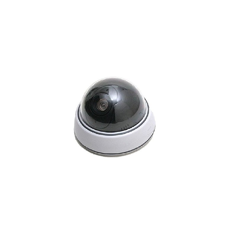 Dome-shaped dummy camera; Looks like the real thing. Easy to