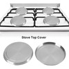 4 Pieces Kitchen Stove Covers, Stainless Steel Stove Burner Covers,