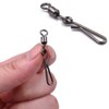 100Pcs Fishing Rolling Swivels Hanging Snaps Size 2#~10# Fishing Swivels