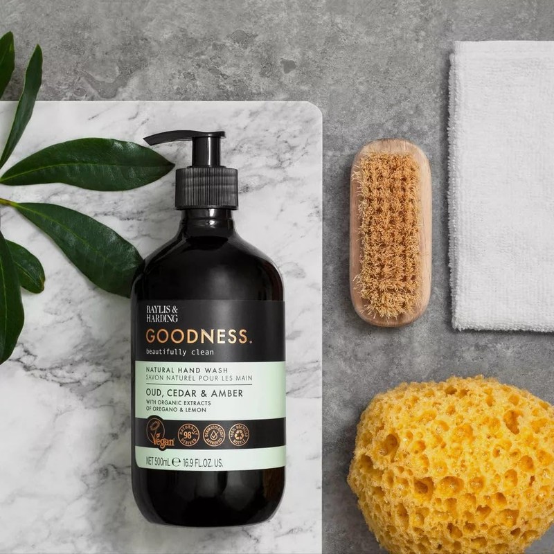 Baylis & Harding Liquid Hand Soap Wash with Dispenser, Goodness,