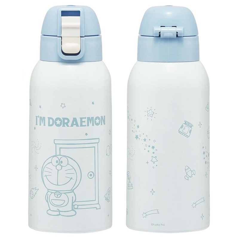 Skater KSTCH6-A Doraemon Space Sanpo Water Bottle, 20.1 fl oz