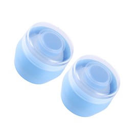 Baluue 2sets Baby Body Powder Puff Box Talcum Powder Puff Case for Kids Adults Portable Body for Summer Adorable Easy Application 2pcs*2