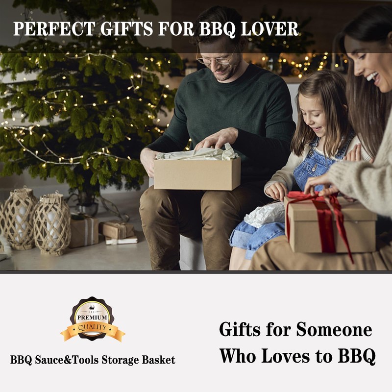 Rilltowpe BBQ Sauce&Tools Storage Basket it more convenient for you