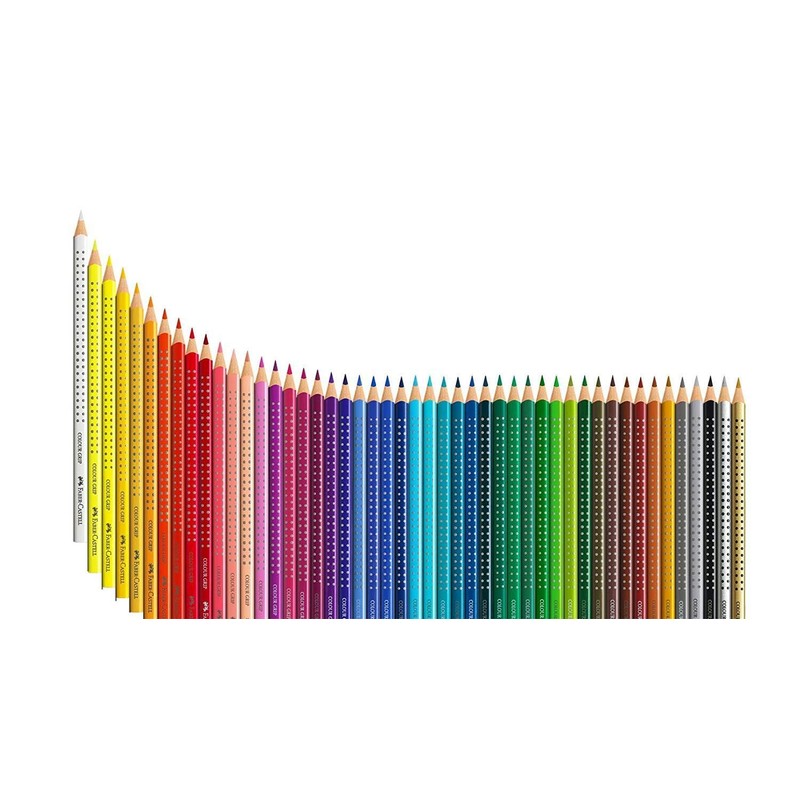 Faber-Castell 3 Jumbo Grip Colouring Pencils White