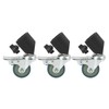 Light Stand Swivel Casters, Universal 22mm 3pcs High Hardness Locking