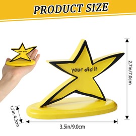 Legobayo 3.5-inch Fun Achievement Star Trophy with Humorous Your Did It Inscription - Perfect Graduation, Birthday, Celebration Gift