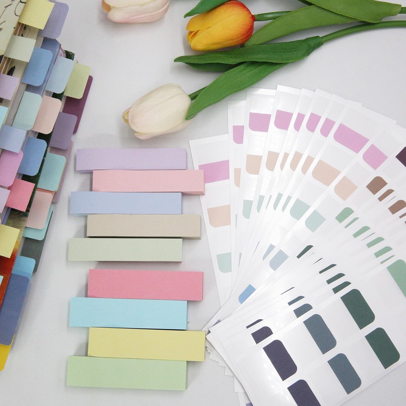 Potanro 1140PCS Sticky Index Tabs, Colourful Tabs for Notebooks, Page