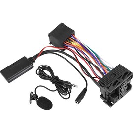 Riloer Bluetooth Audio AUX Adapter with Microphone 5.0 Bluetooth fit for BMVV 3 Series E46 320i, 320ci, 320cic, 323i, 325i, 328i, 330i & M3 (Coupe, Sedan, Convertible) 2002-2006