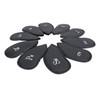 10PCS Golf Club Head Cover PU Leather Protective Abrasion Resistant