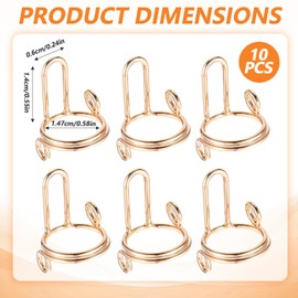 Oruola 10pcs Nail Rings, Adjustable Metal False Nail Rings, Reusable Gold Fingernail Rings, Detachable Nail Art Tools, Nail Decoration Accessories for Women and Girls, No Glue Required