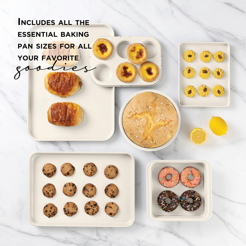Country Kitchen Nonstick Stackable Bakeware Set - Deluxe Heavy Duty,