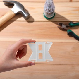 Cinnvoice 4 Pair Flexible Corner Connectors for 2 1/2'' Curtain Rod Wide Curtain Flexible Corner Connectors Universal End Cap Plastic Flat