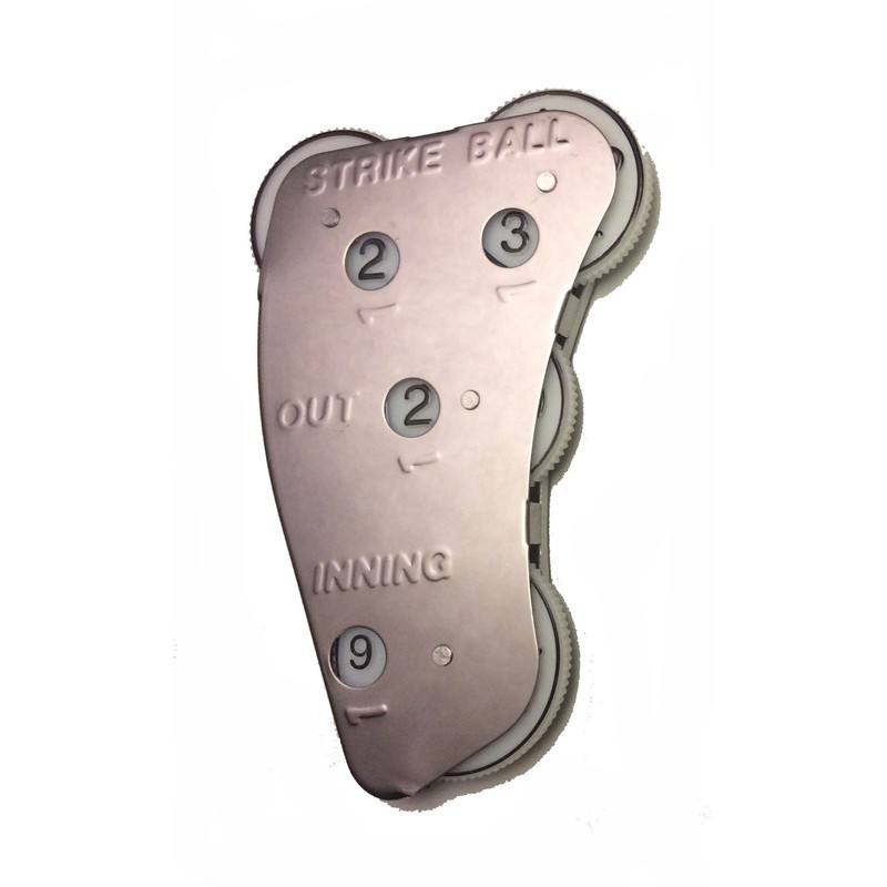 MPowered Baseball Four Function Angular Umpire Indicator, Metal (Dial Color